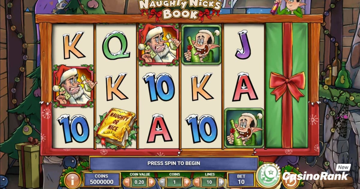Rasakan Slot Bertema Natal Terbaru dari Play'n Go: Naughty Nick's Book